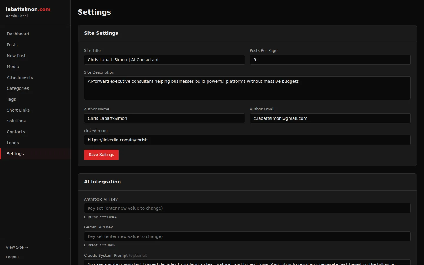 LinkedIn OAuth Configuration