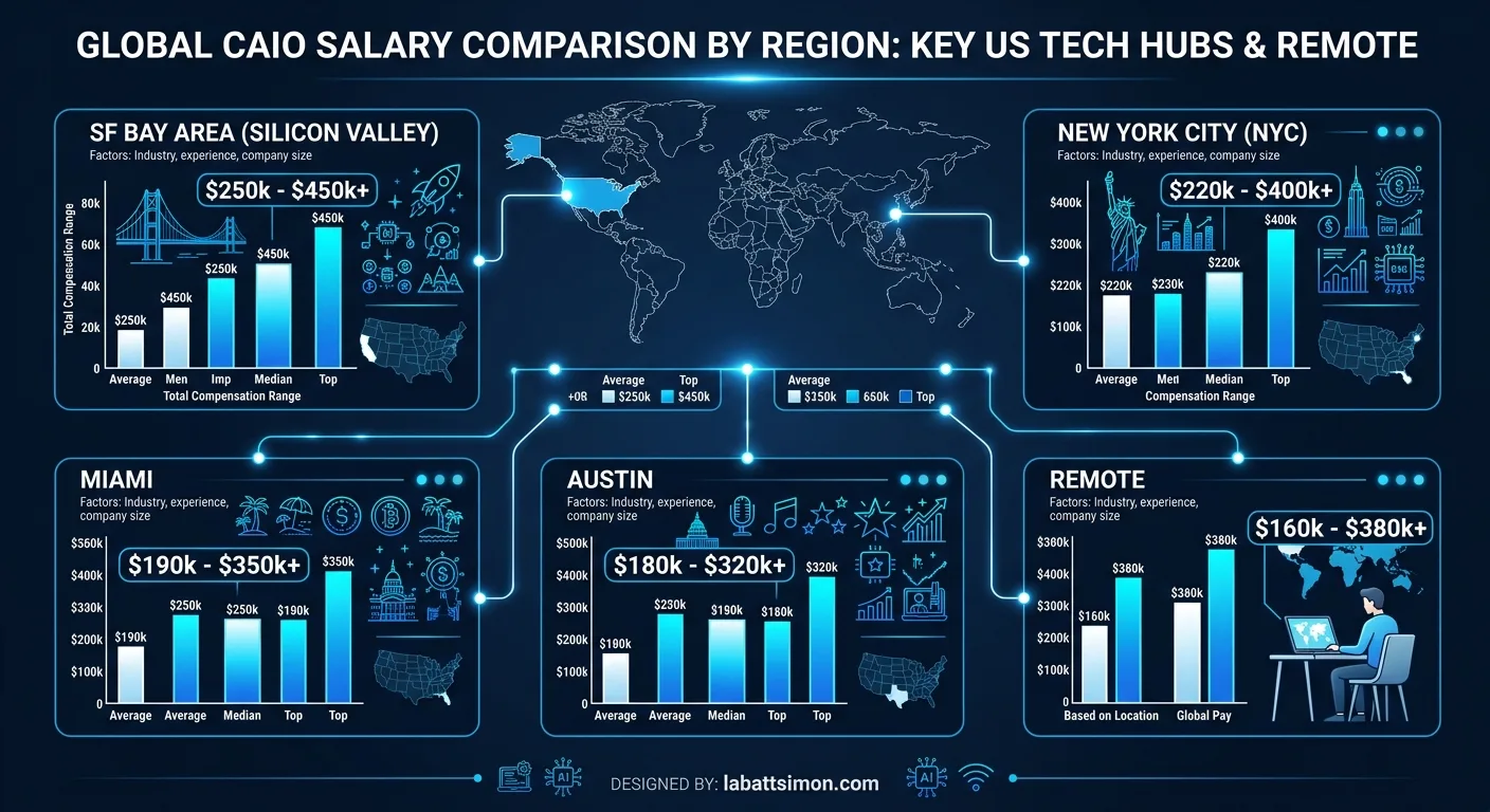 CAIO salaries by geographic region