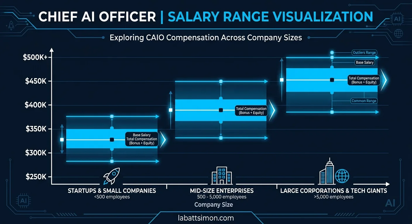 Chief AI Officer salary ranges by company size