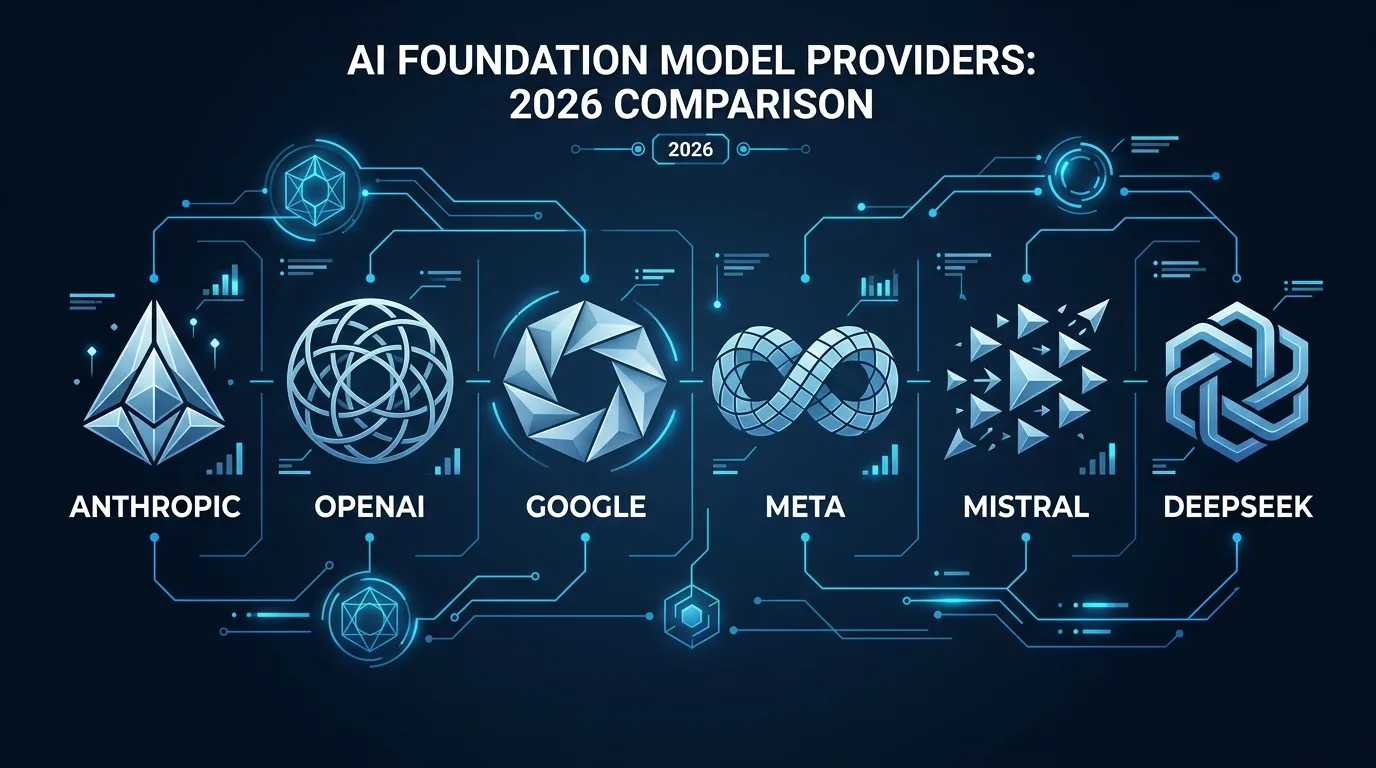 AI foundation model providers compared: Anthropic Claude, OpenAI GPT, Google Gemini, Meta Llama, Mistral, and DeepSeek