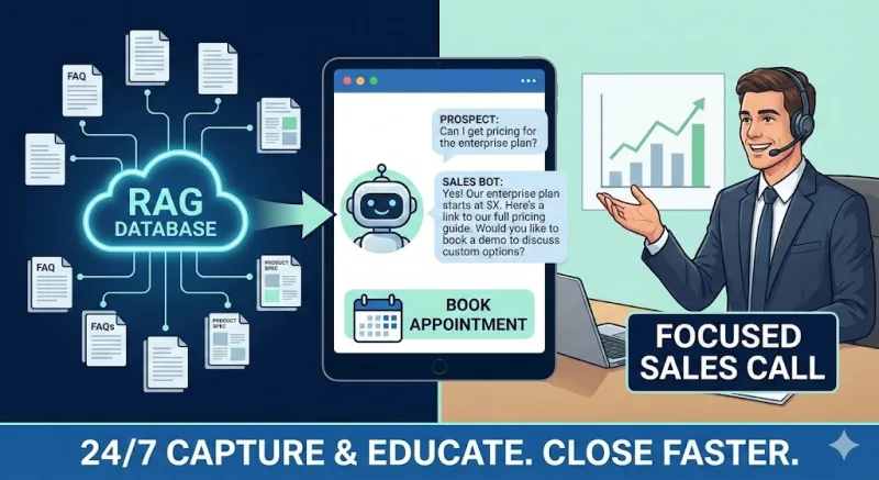 RAG-Powered Sales Chatbot for Prospect Engagement